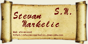 Stevan Markelić vizit kartica